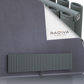 Tano Aluminium Radiator 500x2428 Anthracite Bottom Middle 50mm