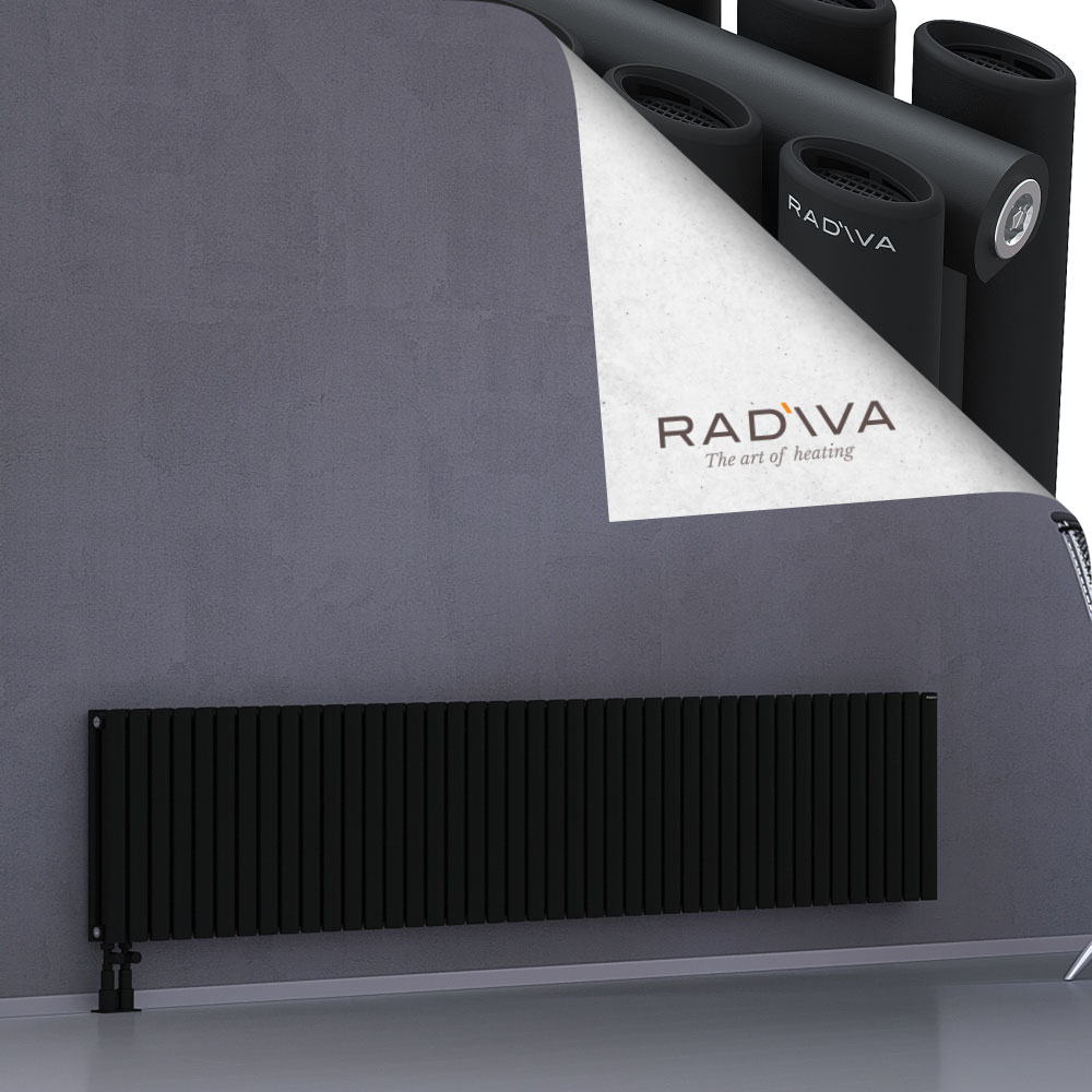 Tano Aluminium Radiator 500x2428 Black - 4