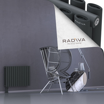 Tano Aluminium Radiator 500x746 Dark Anthracite Bottom Left 50mm