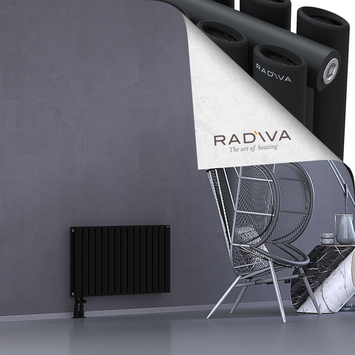 Tano Aluminium Radiator 500x862 Black Bottom Left 50mm
