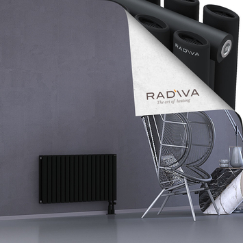 Tano Aluminium Radiator 500x978 Black Bottom Right 50mm