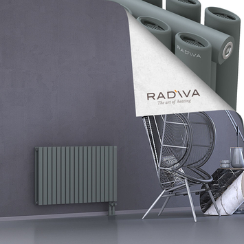 Tano Aluminium Radiator 600x1036 Anthracite Bottom Right 50mm