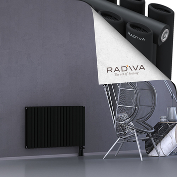 Tano Aluminium Radiator 600x1036 Black Bottom Right 50mm
