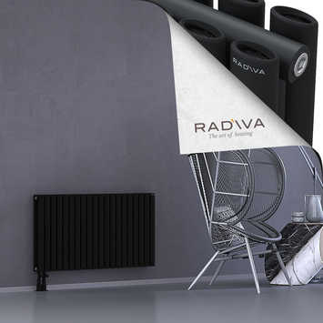 Tano Aluminium Radiator 600x1152 Black Bottom Left 50mm