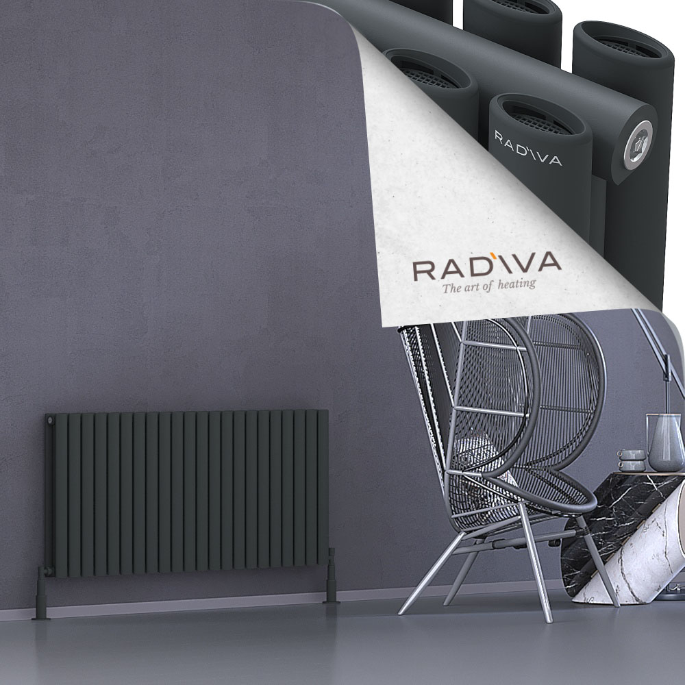 Tano Aluminium Radiator 600x1268 Dark Anthracite - 1