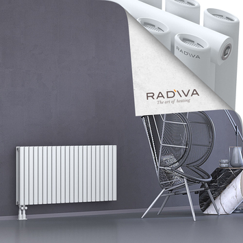 Tano Aluminium Radiator 600x1268 White Bottom Left 50mm