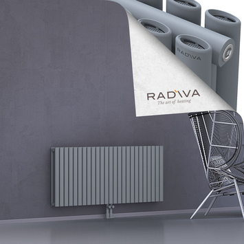 Tano Aluminium Radiator 600x1442 Grey Bottom Middle 50mm