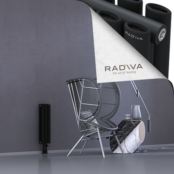 Tano Aluminium Radiator 600x166 Black Bottom Middle 50mm