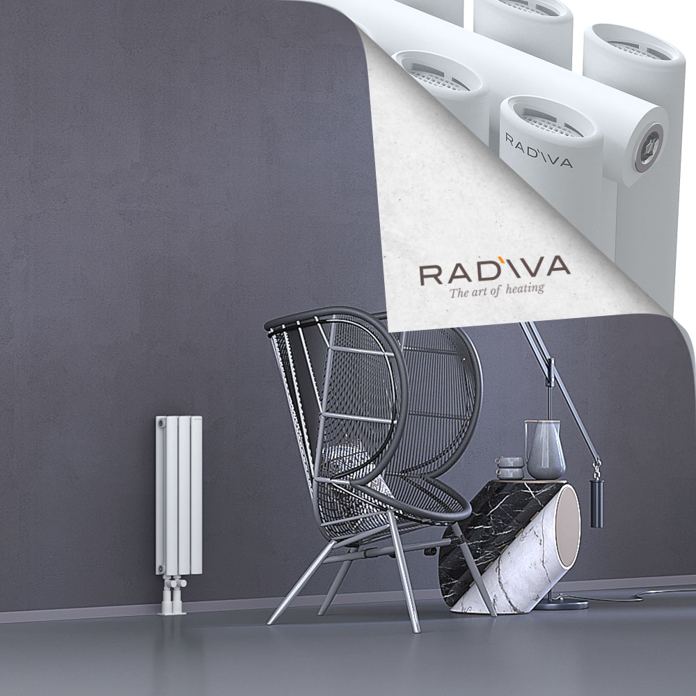 Tano Aluminium Radiator 600x166 White - 4