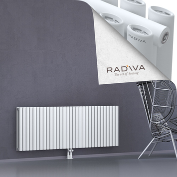 Tano Aluminium Radiator 600x1790 White Bottom Middle 50mm