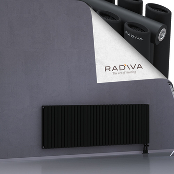 Tano Aluminium Radiator 600x1964 Black Bottom Right 50mm