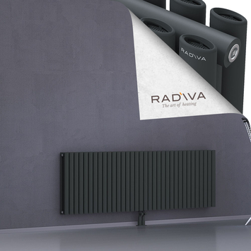 Tano Aluminium Radiator 600x1964 Dark Anthracite Bottom Middle 50mm