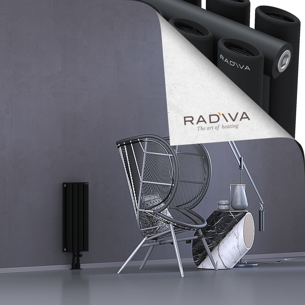 Tano Aluminium Radiator 600x224 Black - 2