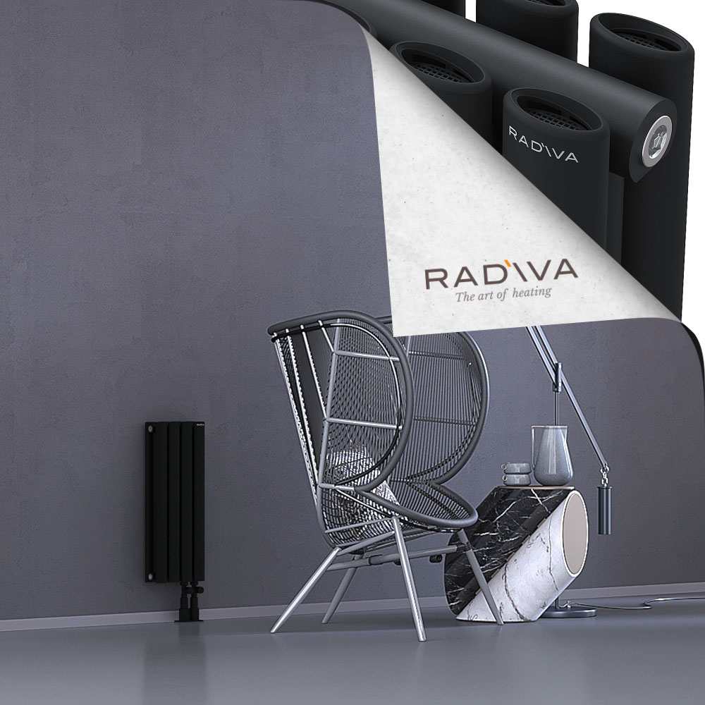 Tano Aluminium Radiator 600x224 Black - 3
