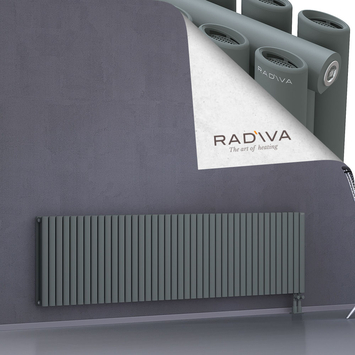 Tano Aluminium Radiator 600x2370 Anthracite Bottom Right 50mm