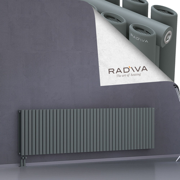 Tano Aluminium Radiator 600x2370 Anthracite Bottom Left 50mm