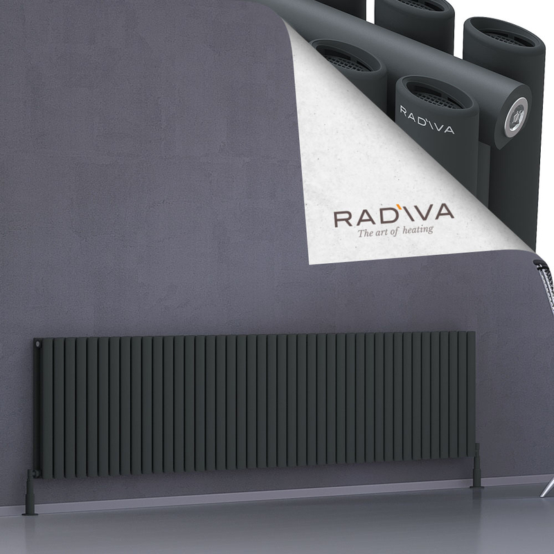 Tano Aluminium Radiator 600x2486 Dark Anthracite 