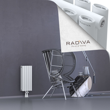 Tano Aluminium Radiator 600x282 White Bottom Middle 50mm