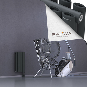 Tano Aluminium Radiator 600x340 Dark Anthracite Bottom Right 50mm