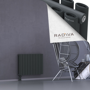 Tano Aluminium Radiator 600x862 Dark Anthracite Bottom Left 50mm