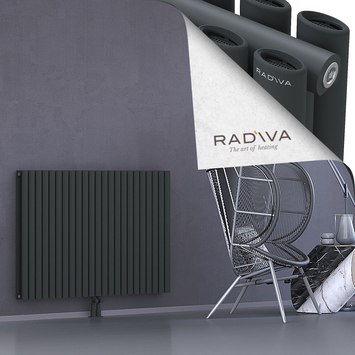Tano Aluminium Radiator 900x1326 Dark Anthracite Bottom Middle 50mm