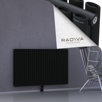 Tano Aluminium Radiator 900x1674 Black Bottom Middle 50mm