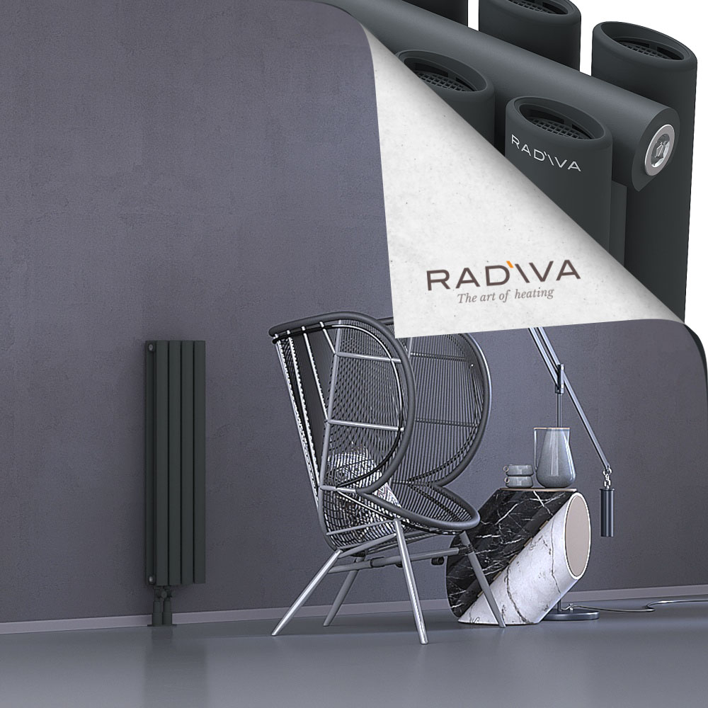 Tano Aluminium Radiator 900x224 Dark Anthracite - 4