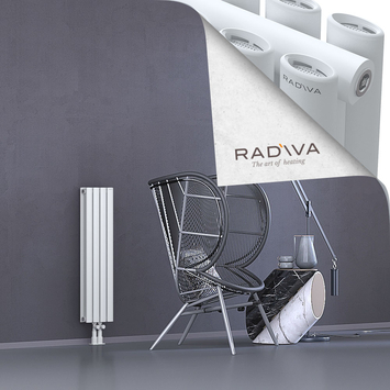 Tano Aluminium Radiator 900x224 White Bottom Middle 50mm