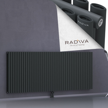 Tano Aluminium Radiator 900x2486 Dark Anthracite Bottom Middle 50mm