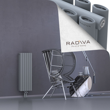 Tano Aluminium Radiator 900x340 Grey Bottom Middle 50mm