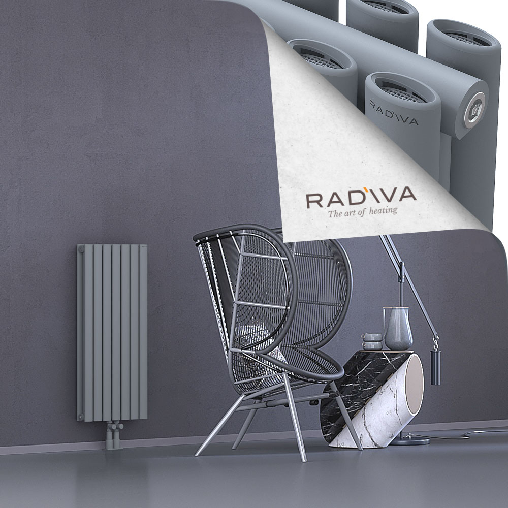 Tano Aluminium Radiator 900x398 Grey - 2