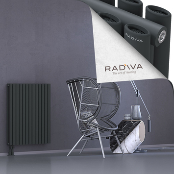 Tano Aluminium Radiator 900x746 Dark Anthracite Bottom Left 50mm