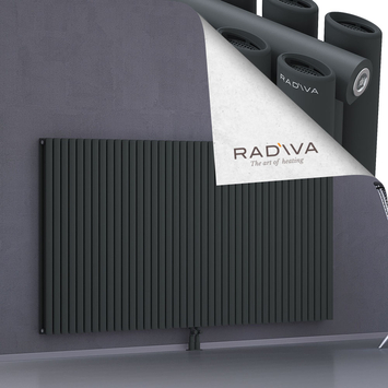 Tano Alüminyum Radyatör 1200x2370 Koyu Antrasit Alt Orta 50mm