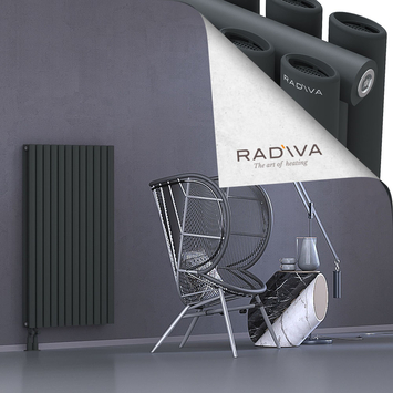 Tano Alüminyum Radyatör 1200x688 Koyu Antrasit Alt Sol 50mm