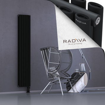 Tano Alüminyum Radyatör 1800x340 Siyah Alt Sağ 50mm