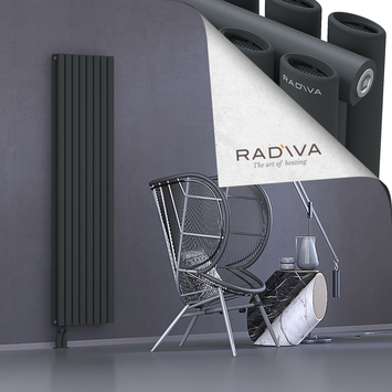 Tano Alüminyum Radyatör 1800x456 Koyu Antrasit Alt Sol 50mm