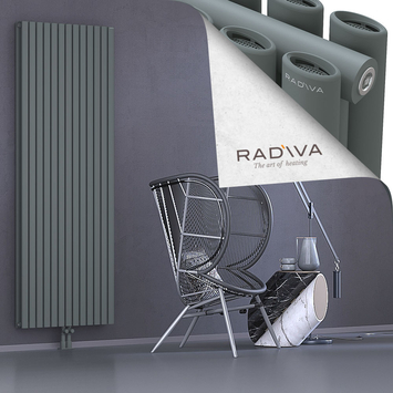 Tano Alüminyum Radyatör 2000x746 Antrasit Alt Orta 50mm