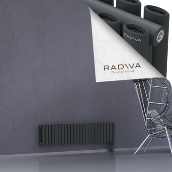 Tano Alüminyum Radyatör 300x1384 Koyu Antrasit Alt Sağ 50mm