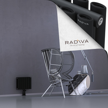 Tano Alüminyum Radyatör 300x398 Siyah Alt Orta 50mm