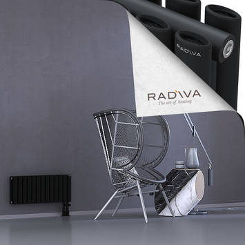 Tano Alüminyum Radyatör 300x746 Siyah Alt Sağ 50mm