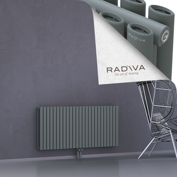 Tano Alüminyum Radyatör 600x1442 Antrasit Alt Orta 50mm