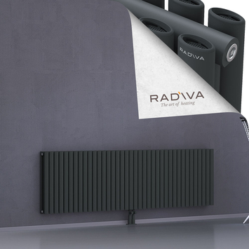 Tano Alüminyum Radyatör 600x2196 Koyu Antrasit Alt Orta 50mm