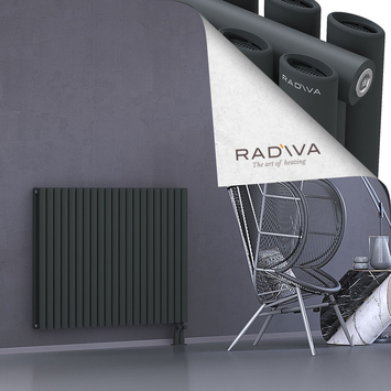 Tano Alüminyum Radyatör 900x1210 Koyu Antrasit Alt Sağ 50mm