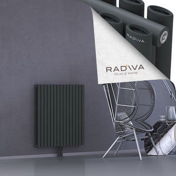Tano Alüminyum Radyatör 900x862 Koyu Antrasit Alt Orta 50mm