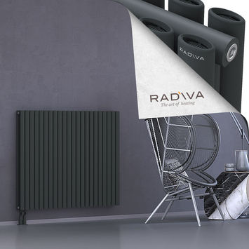 Tano Radiateur En Aluminium 1000x1268 Anthracite Foncé Bas à gauche 50mm