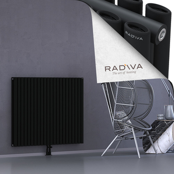 Tano Radiateur En Aluminium 1000x1268 Noir Bas Milieu 50mm