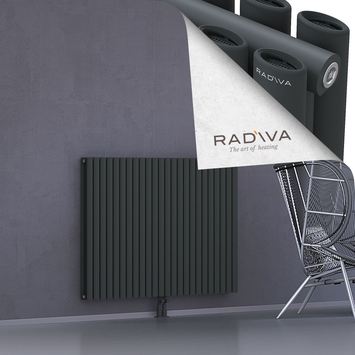 Tano Radiateur En Aluminium 1000x1384 Anthracite Foncé Bas Milieu 50mm