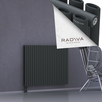 Tano Radiateur En Aluminium 1000x1384 Anthracite Foncé Bas à gauche 50mm