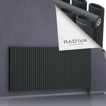 Tano Radiateur En Aluminium 1000x2428 Anthracite Foncé Bas à droite 50mm