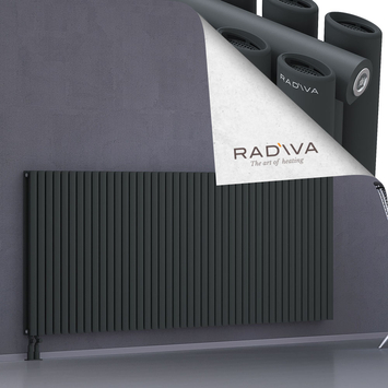 Tano Radiateur En Aluminium 1000x2486 Anthracite Foncé Bas à gauche 50mm
